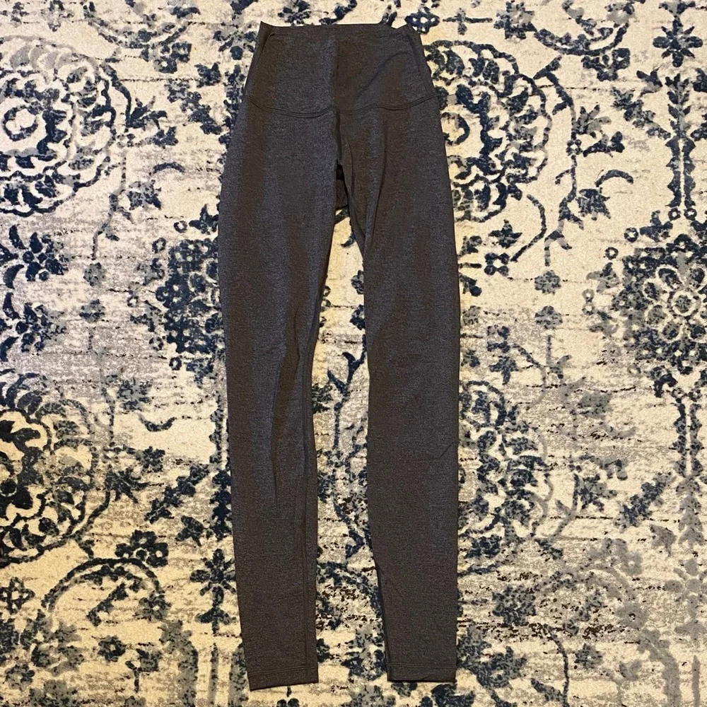 Lululemon Gray High-Waisted Leggings - Picture 1 of 2